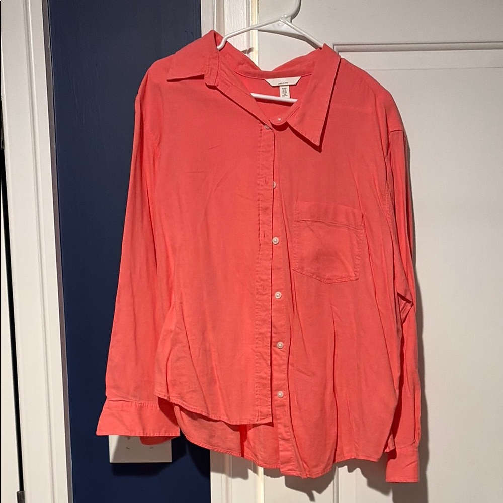 H&M Linen Blend Top Size XL